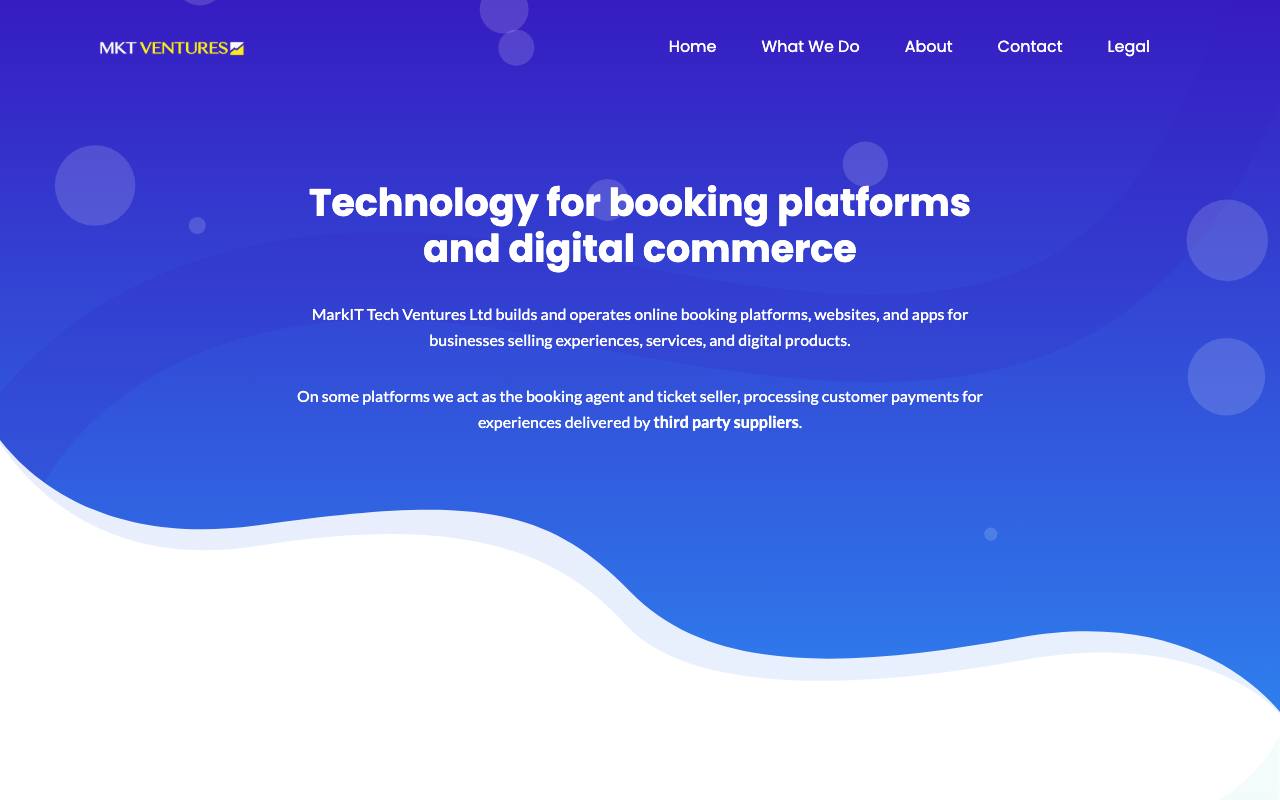 MKT Ventures website