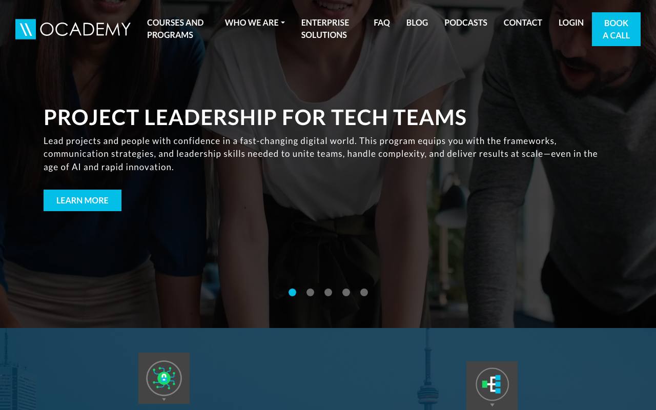 Ocademy Global website